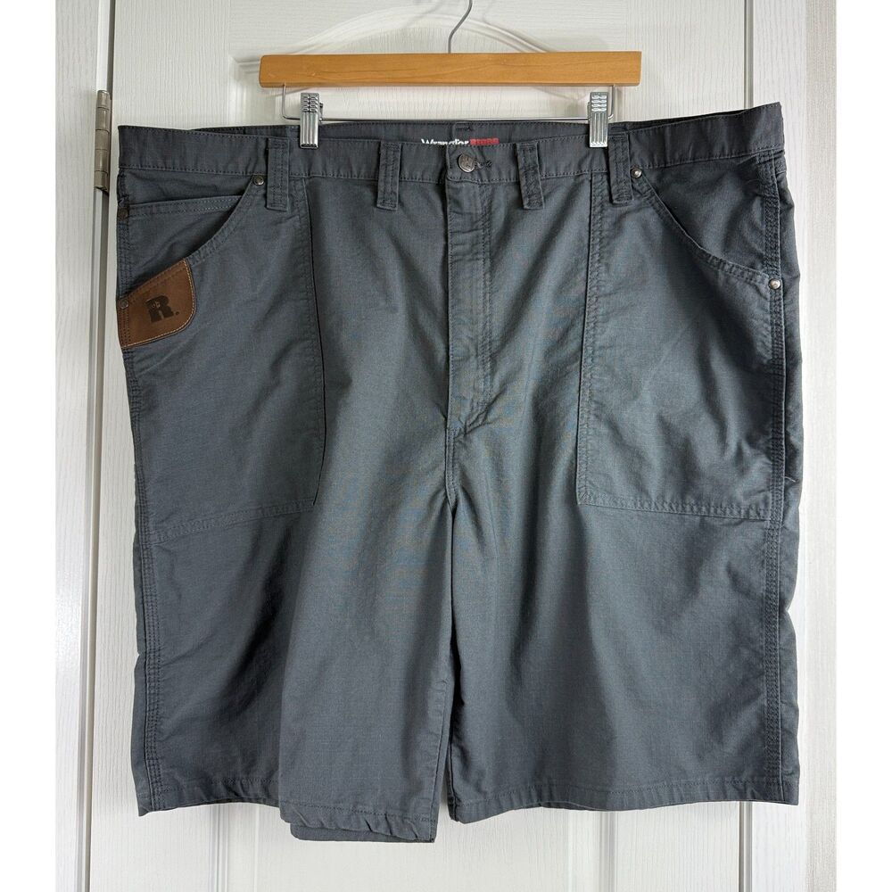 Wrangler Riggs Workwear Men's Ripstop Work Shorts Gray Size 48